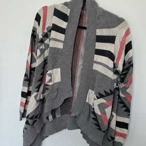 Tribal patterned cardigan